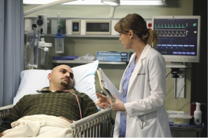 Curtain & Patient in Greys Anatomy